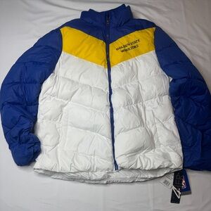 NWT G-III Carl Banks Golden State Warriors NBA Women's Puffer Jacket L